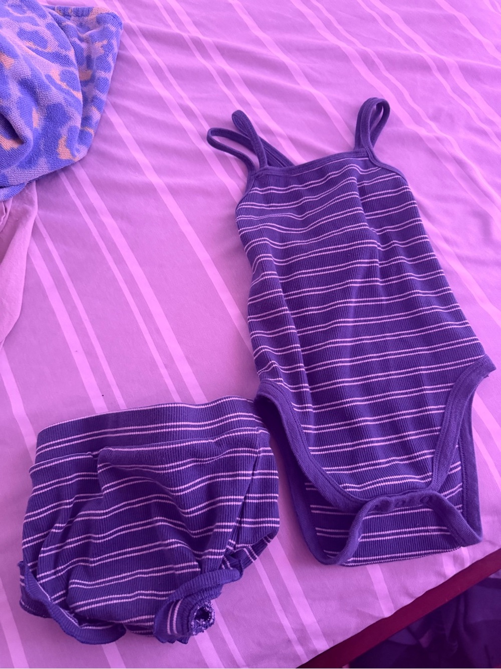 Blue Striped Kids Onesie